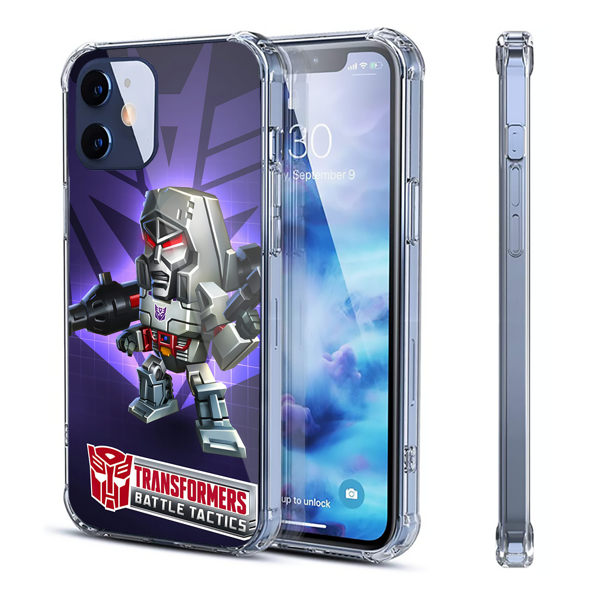 （画像用） Transformers トランスフォーマー 【iPhone 12シリーズ対応】透明スマホケース（クリアソフトケース）
